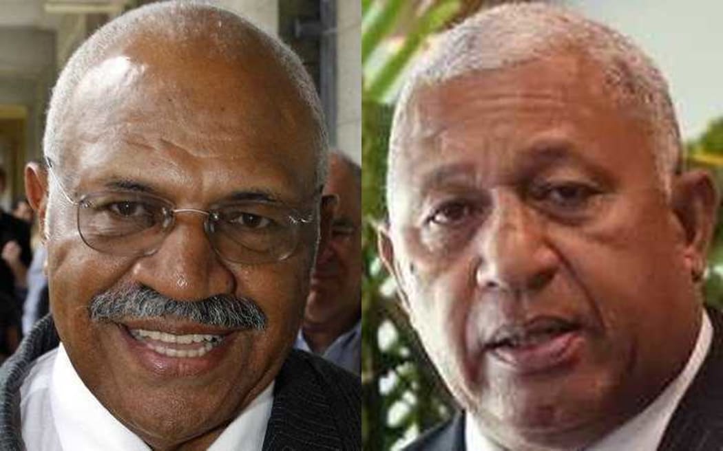 Sitiveni Rabuka and Frank Bainimarama.
