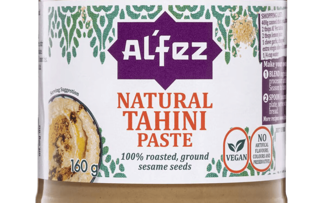 Al'Fez natural tahini paste has been recalled due to a possible salmonella risk.