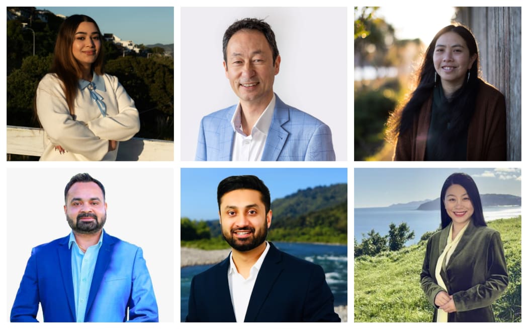 Clockwise from top left: Aditi Tiwari, Brent Ching, Karen Yung, Yan Zhang, Gurpreet Dhillon, Ramil Adhikari