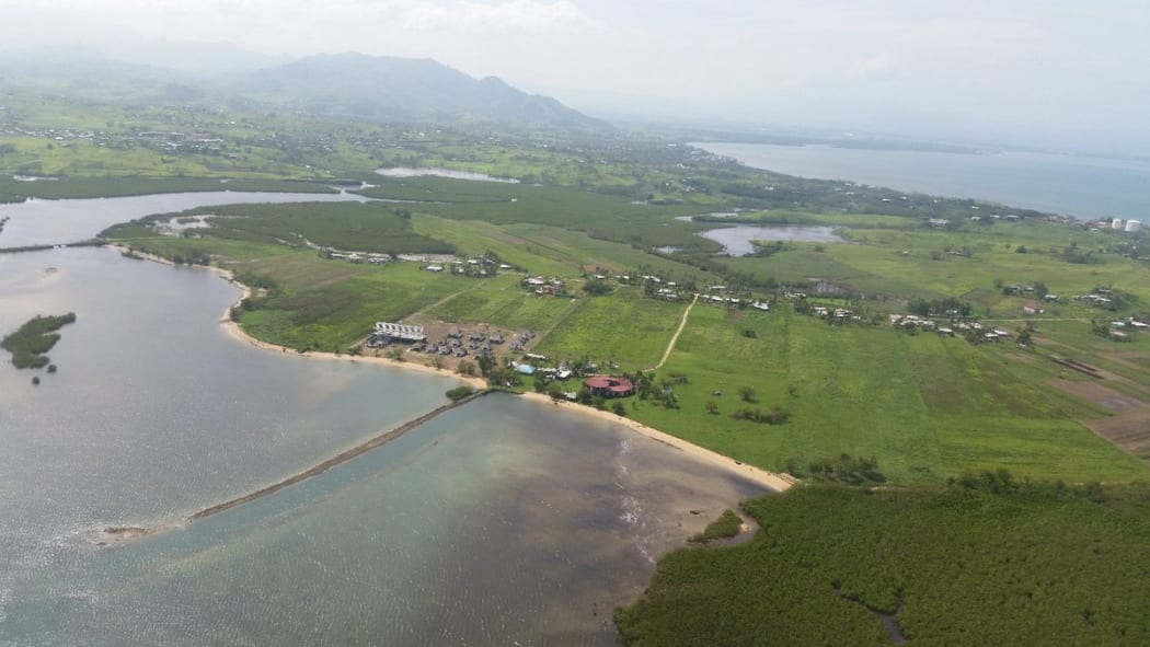 Lautoka suburbs of Fiji after Cyclone Winston.