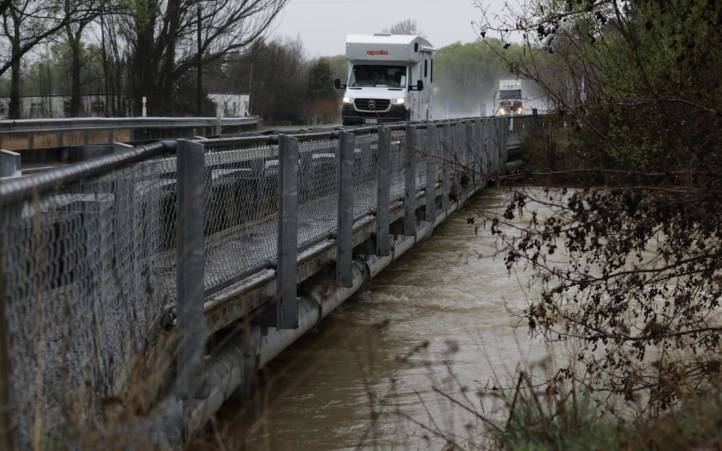 Twizel River in Canterbury following severe weather in the South Island which saw Southland and Queenstown declare states of emergency.