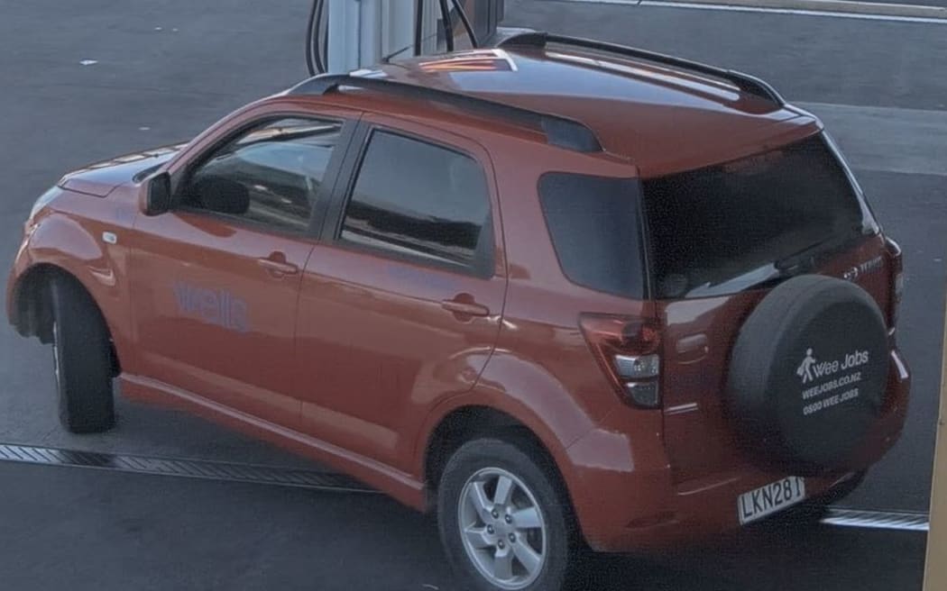 A meter-reader was injured in Kihikihi and has his red Daihatsu Terios stolen from the road on 5 January.
