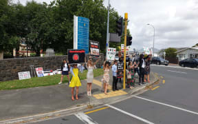 Boxing Day Ellerslie races - protests against animal cruelty