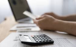 Person working out their finances