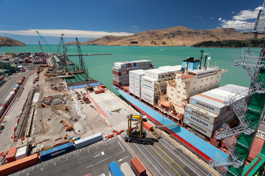Lyttelton Port's Cashin Quay Two is being rebuilt in stages.