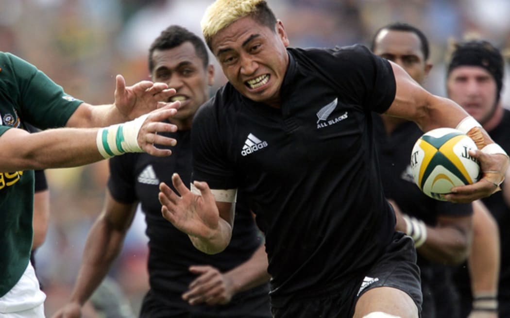 Jerry Collins playing against South Africa in 2006.