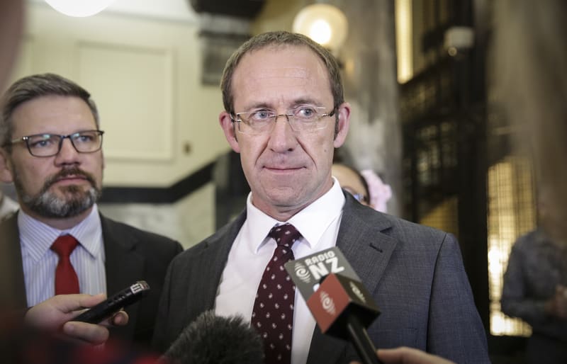 Andrew Little at the Bridge run.