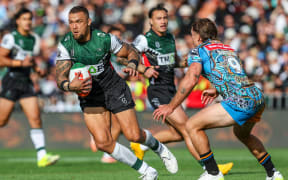 Maori’s James Fisher-Harris during the Maori v Indigenous, Harvey Norman All Stars Rugby League match at FMG Stadium, Hamilton, New Zealand on Sunday 15 February 2026. Photo: DJ Mills / Photosport