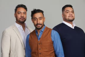 Amitai Pati, Moses Mackay and Pene Pati of Sol3 Mio