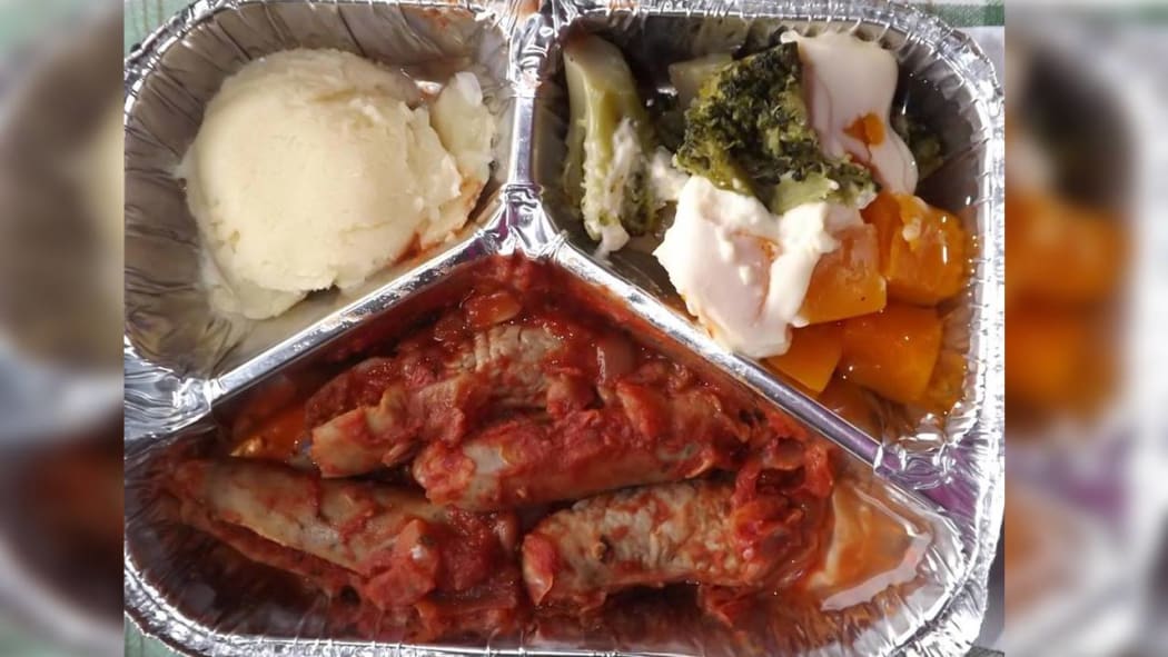 Southern DHB volunteer Liz Green described this meal, provided by the Compass Group, as "incredibly salty" and "very watery".
