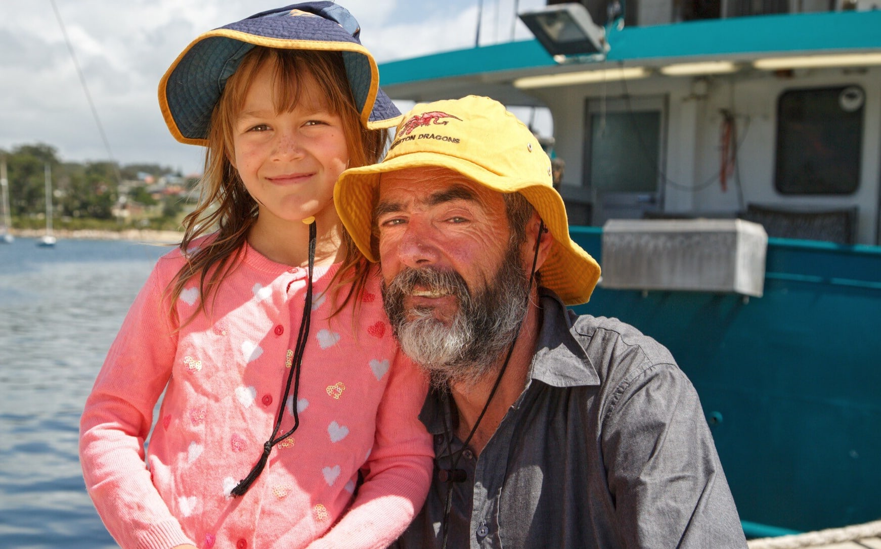 Que Langdon and her father, Alan.