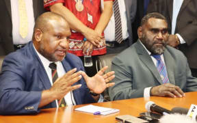 PNG Prime Minister James Marape and Bougainville President Ishmael Toroama