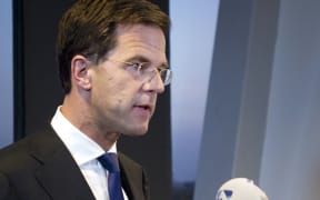 Dutch Prime Minister Mark Rutte at Schiphol Airport near Amsterdam.