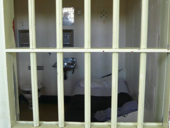 A New Zealand prison cell.