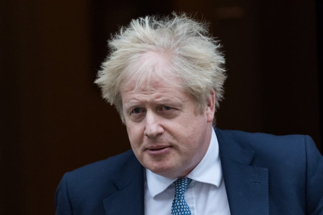 British Prime Minister Boris Johnson leaves 10 Downing Street for PMQs,February 02, 2022