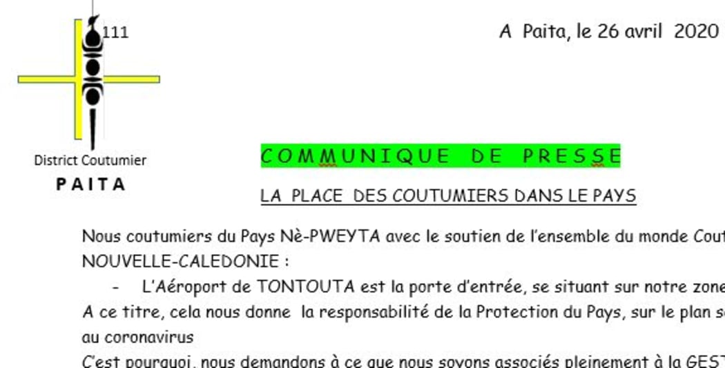 Customary leaders in Paita want France to defer flight until May