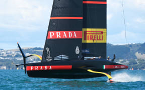 Emirates Team New Zealand v Luna Rossa Prada Pirelli. Race 3, Day 2 of the America's Cup presented by Prada. Auckland, New Zealand, Friday the 12th of March 2021. Â© Copyright photo: Chris Cameron / www.photosport.nz