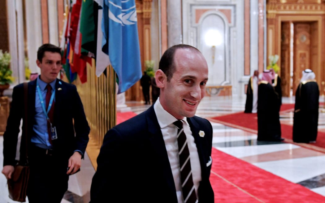 White House Senior Advisor Stephen Miller, who is reportedly the speech writer for US President Donald Trump's address to the Arabic Islamic American Summit.