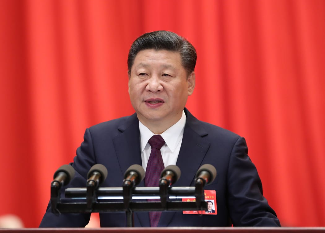 Xi Jinping delivers a report to the 19th National Congress of the Communist Party of China (CPC) on behalf of the 18th Central Committee of the CPC at the Great Hall of the People in Beijing, capital of China, Oct. 18, 2017.