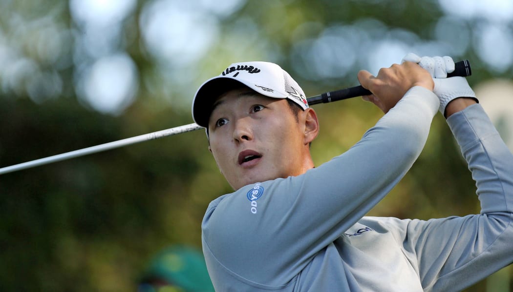 Danny Lee during the 2nd round of the Masters, 2016.