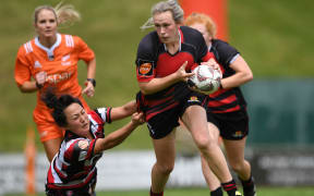Canterbury fullback Olivia McGoverne.
Counties Manukau v Canterbury, Farah Palmer Cup Final.