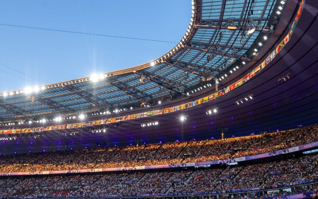 Stade de France  on day fourteen of the Olympic Games Paris 2024 on August 09, 2024 in Paris, France. (Photo by Andrzej Iwanczuk/NurPhoto) (Photo by ANDRZEJ IWANCZUK / NurPhoto / NurPhoto via AFP)