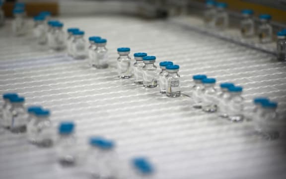 The production line inside the pharmaceutical plant Fareva.