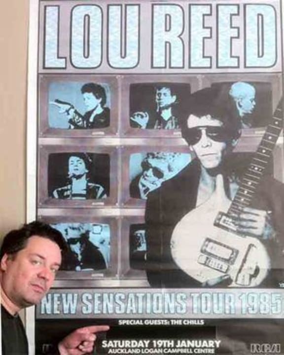Martin Phillipps of The Chills and 'Lou Reed 1985'.