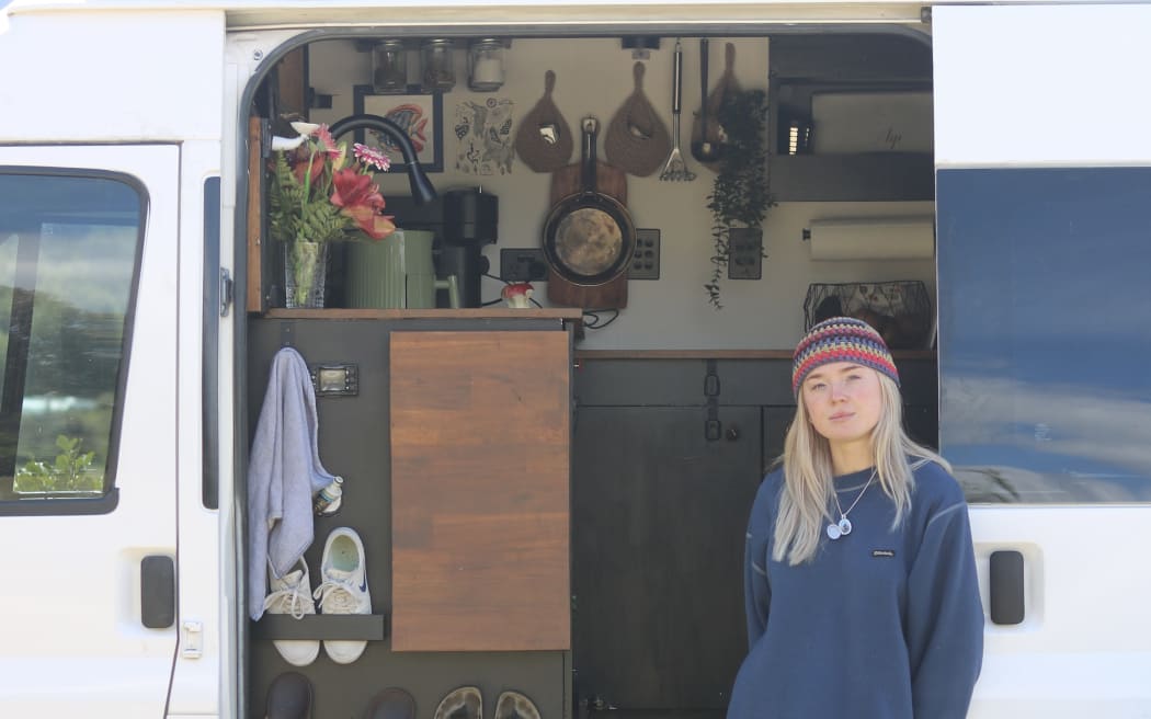 Café worker Orla Marshall, from Scotland, was living in a van - the only way she had been able to return to Queenstown after finding it too costly last winter, she said.