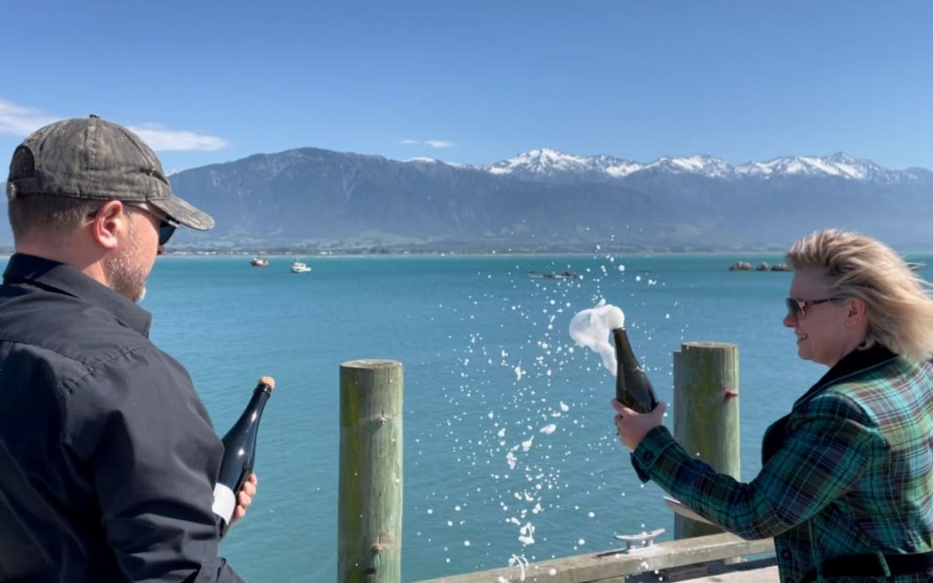 Aaron and Mel Skinner of Esses Winery, Kaikōura