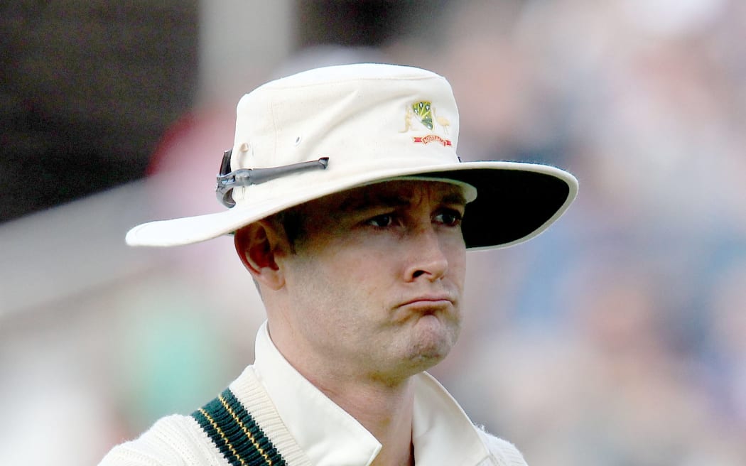 Michael Clarke has good reason not to be smiling as the Ashes slip away