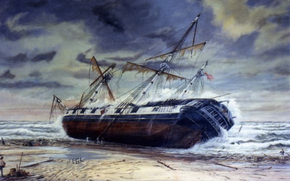 HMS Buffalo, wrecked off Whitianga in Coromandel in 1840