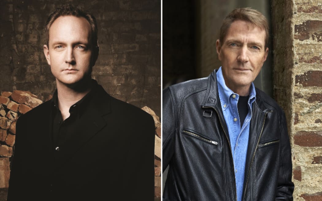 Andrew Child (left) will take over writing the Jack Reacher books from older brother Lee.