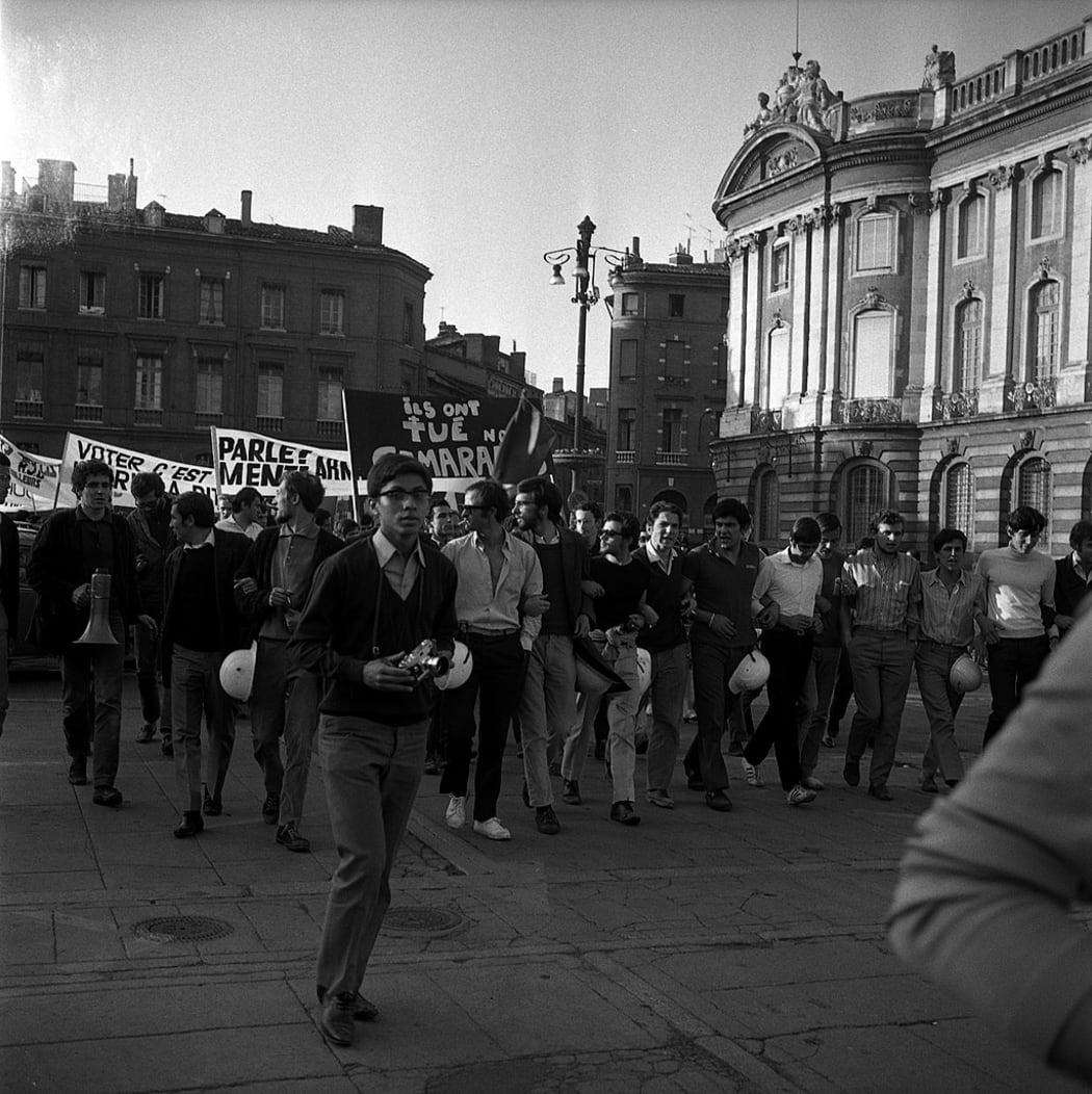 French student protest, 1968.