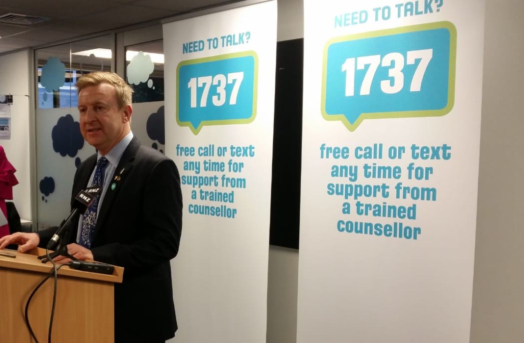 Jonathan Coleman at the launch of the new 1737 number.
