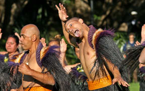 Haka Powhiri as Prince Harry enters Government House.