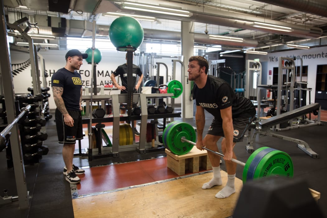Chris Kennedy training with the Breakers.