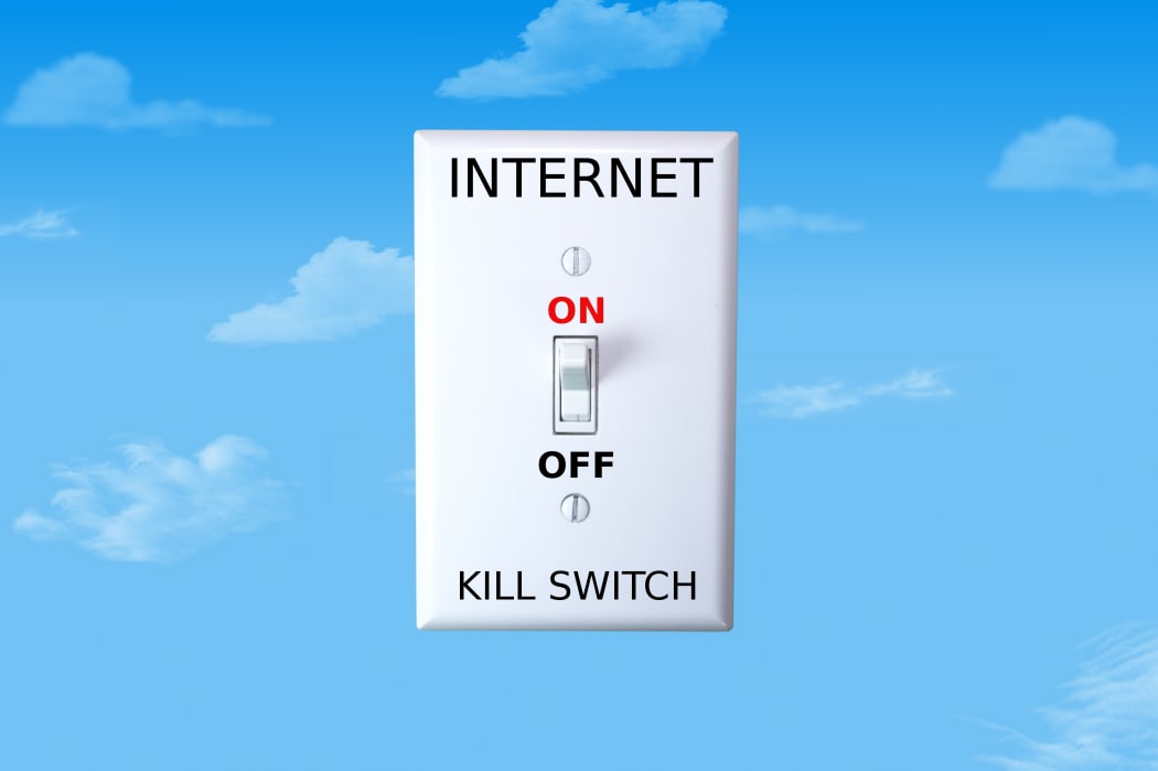 17034337 - concept image for an internet kill switch