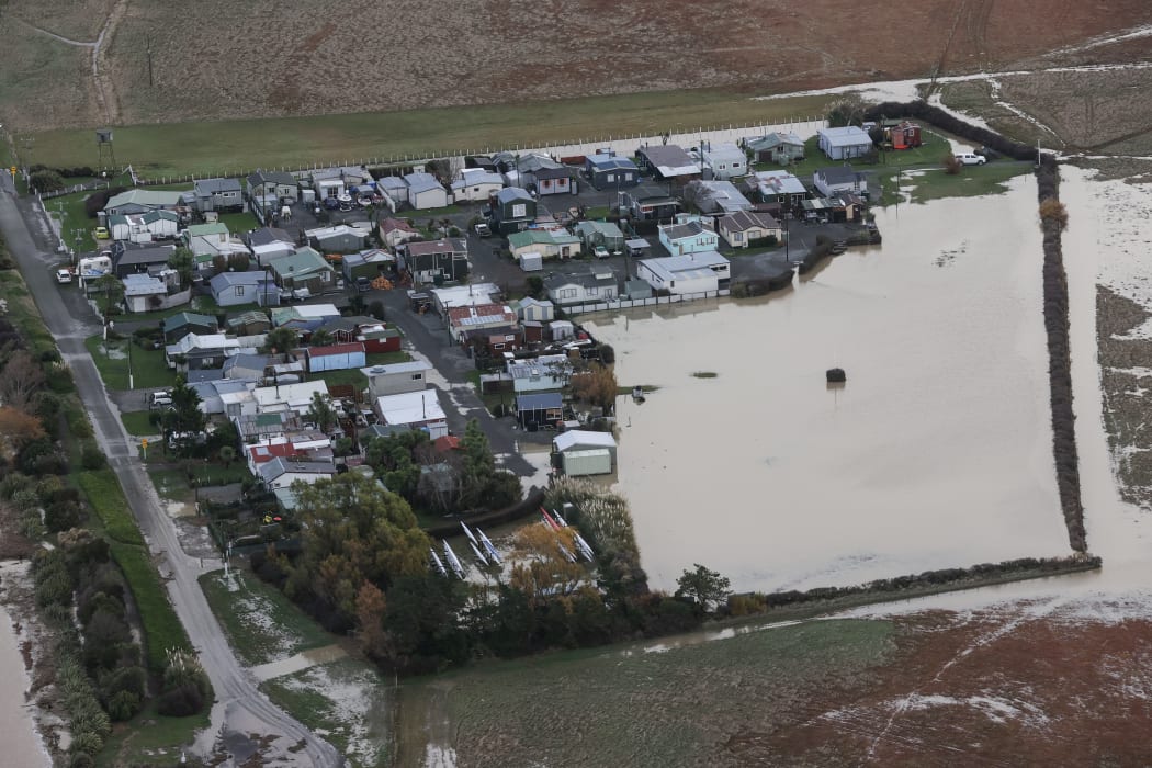 Flooding at Selwyn Huts, Canterbury.