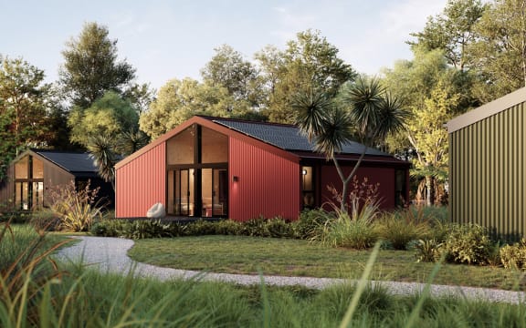 The 85 square meter house is designed for quick assembly once the foundations are in place.