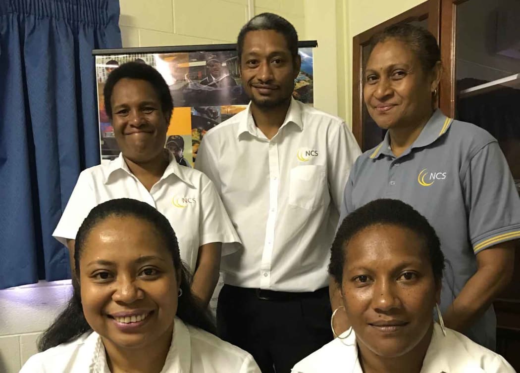 Dorothy Kila, Eke Kendi, Geraldine Arona, Violet Aopi and Karen Tobessa.