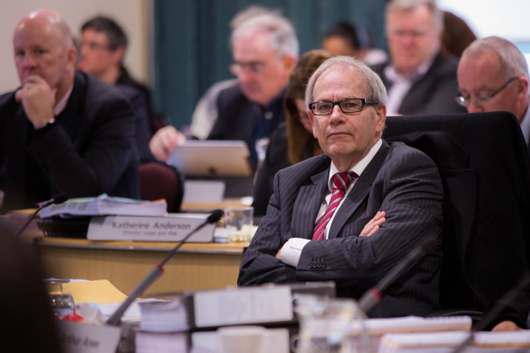 Len Brown at a Council meeting about the Unitary Plan. 10 August 2016.