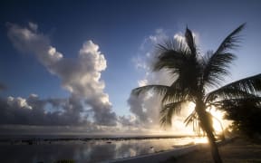 Early morning view of Nauru.