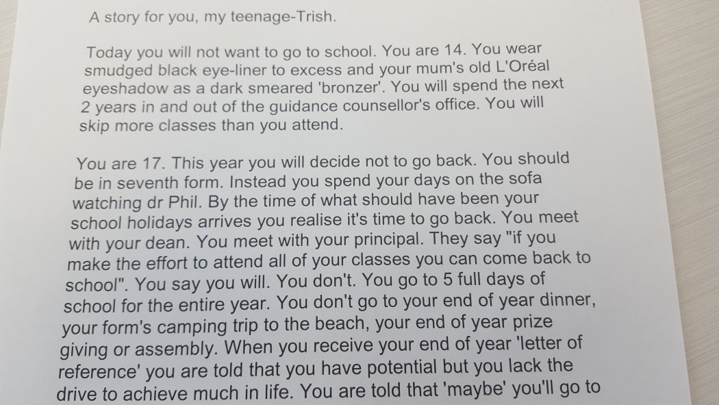 Trish Tupou's letter to her teenage self