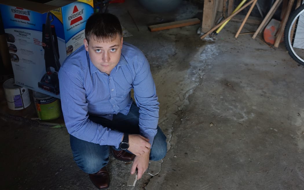 The most obvious damage was in the garage, said Mr Goodier.