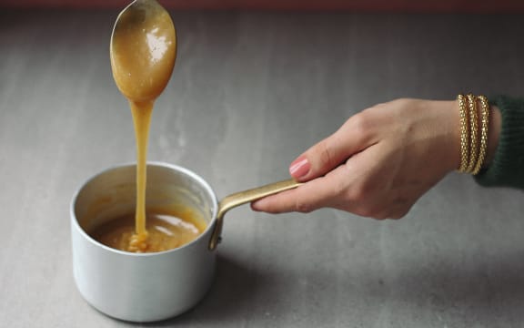 Rosemary infused caramel honey sauce from Homemade by Eleanor Ozich, published by Penguin