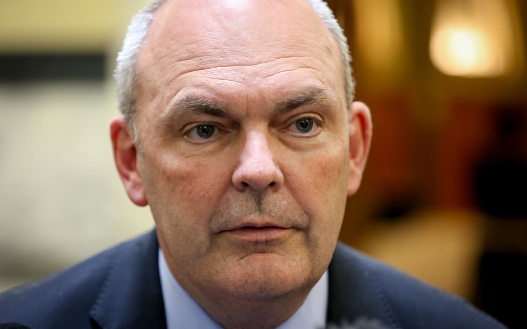 Steven Joyce at bridge run.