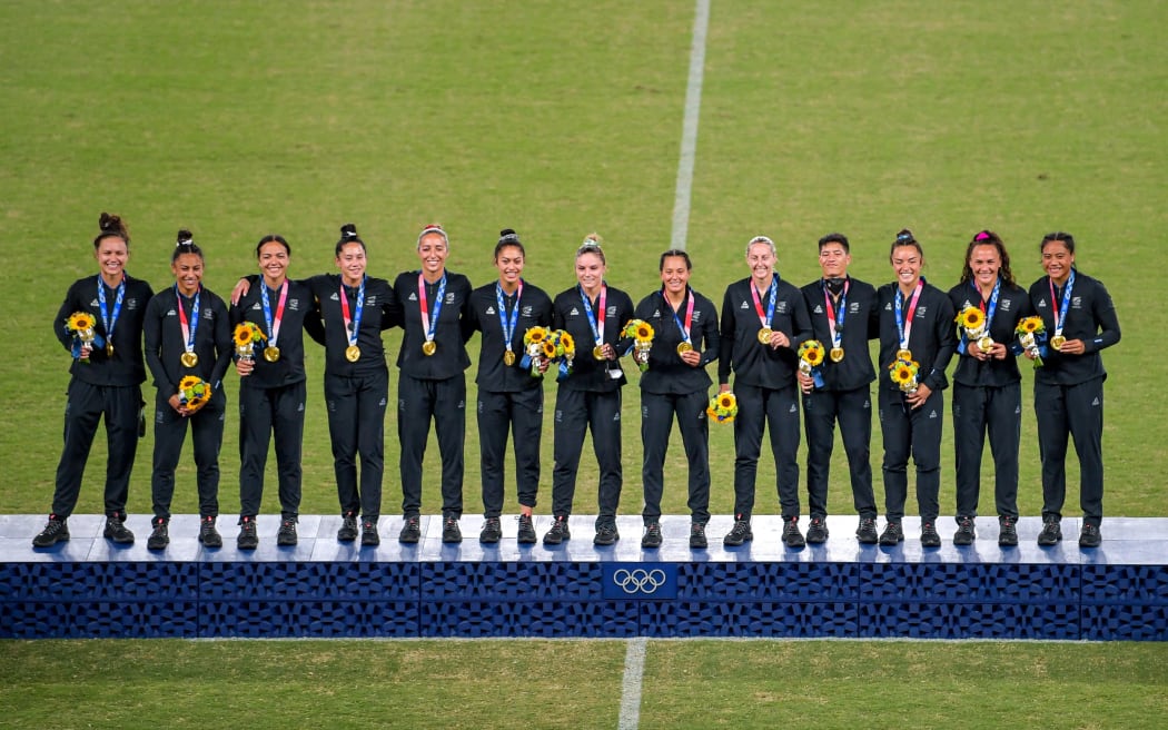 The Black Ferns Sevens win gold at the Tokyo Olympic Games.