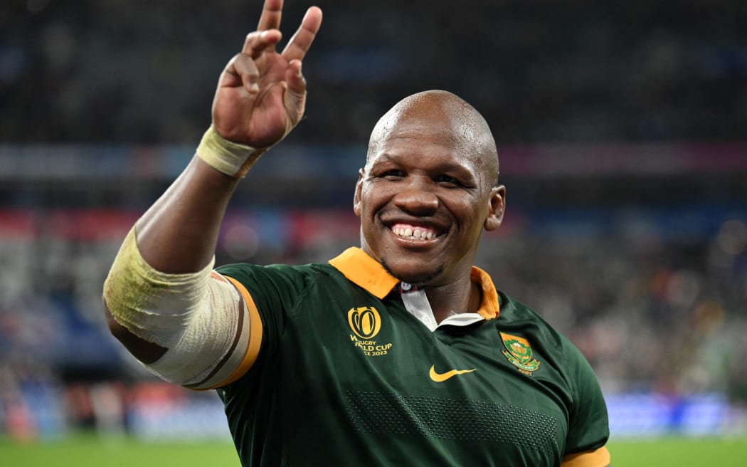 Springbok hooker Mbongeni Mbonambi.