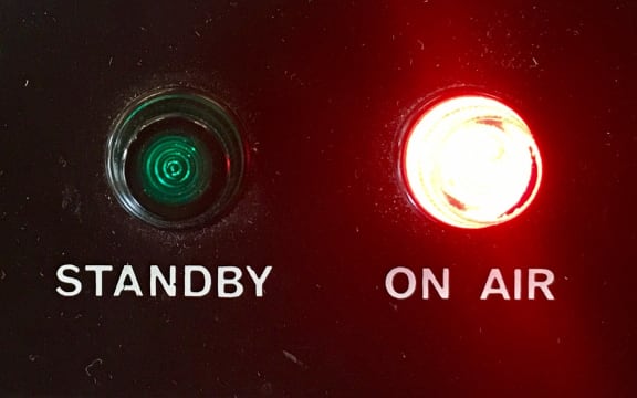 OB talk back system 'on air' indicator